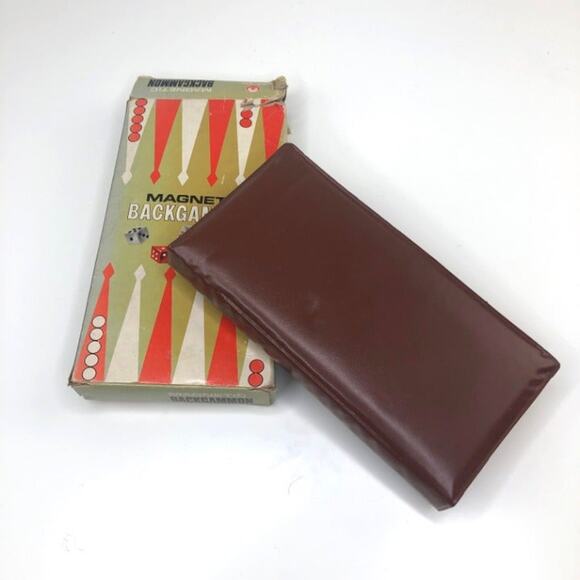 Vintage Magnetic Backgammon Game New - Picture 3 of 6